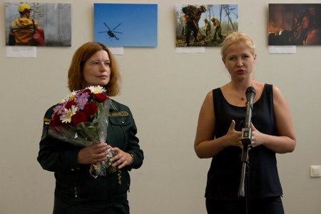 Фотовыставка, посвященная воздушным пожарным, открылась в Воронеже