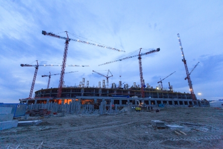 Строительство стадиона к ЧМ-2018 по футболу в Ростове-на-Дону идет с опережением графика