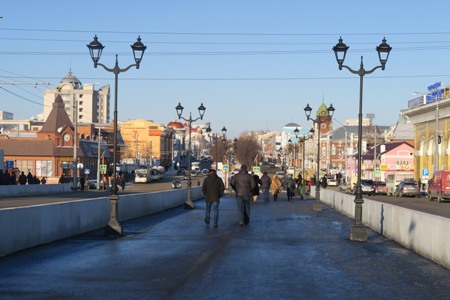 Мост через реку Барнаулку открыт после реконструкции в исторической части Барнаула