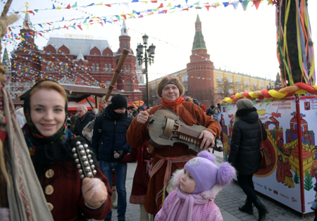 800 тысяч человек пришли на масленичные гуляния в Москве