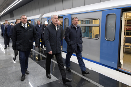 Собянин открыл три новые станции Калининско-Солнцевской линии метро