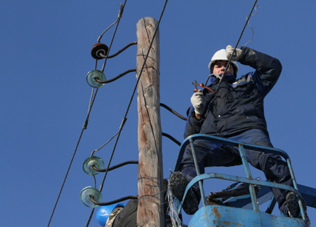 Восстановлено электроснабжение населенных пунктов Кировской области, обесточенных из-за метели