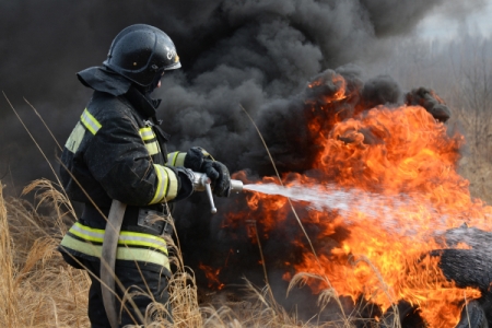 Природный пожар удалось остановить на подступах к поселению в Хабаровском крае