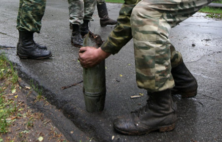 Неразорвавшийся снаряд из уничтоженного в селе Пугачево артиллерийского арсенала обнаружили в Удмуртии