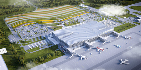 Ландшафтный парк появятся на площади нового терминала аэропорта "Симферополь"