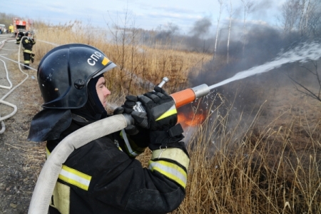 Крупный природный пожар в Ростовской области потушен