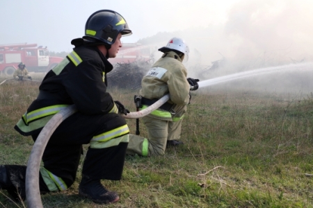 Ландшафтные пожары вблизи населенных пунктов в Волгоградской области локализованы