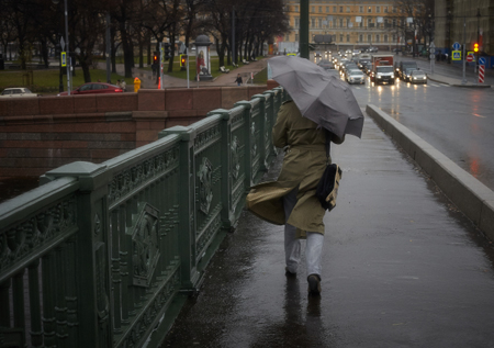 Дождливо и прохладно будет на неделе в Петербурге