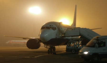 Туман нарушил работу аэропорта Ставрополя и осложнил дорожную обстановку в регионе