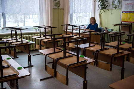 В Заполярье из-за тридцатиградусных морозов отменили школьные занятия