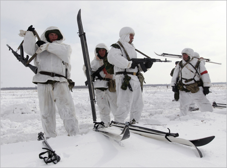 Десантники из 10 городов РФ проведут в феврале марш-бросок пешком и на лыжах дистанцией 7500 км