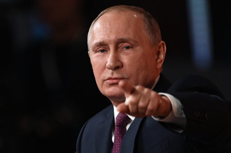 Путин побеждает на выборах президента РФ