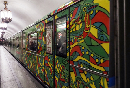Поезд "Московская весна A Cappella" запущен на Кольцевой линии столичного метро
