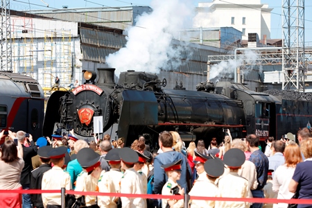 Ретро-тур поезда "Победа" в этом году посвятили битве за Кавказ
