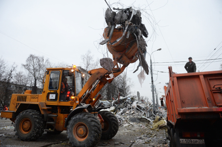 Начался демонтаж комплекса зданий кемеровской "Зимней вишни"