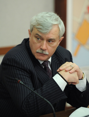 Губернатор Санкт-Петербурга Георгий Полтавченко ушел в отпуск