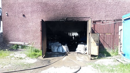 Ликвидирован пожар в кемеровском цехе по производству резиновой крошки, никто не пострадал