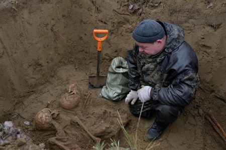 Захоронение сотен расстрелянных советских военнопленных нашли в Новгородской области