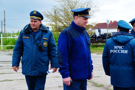 В Ростовской области спасатели и пожарные тренировались ликвидировать последствия нагонной волны из Азовского моря