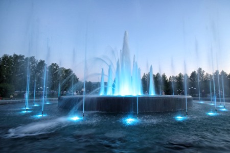 Самый большой фонтан Томска открыли в День города