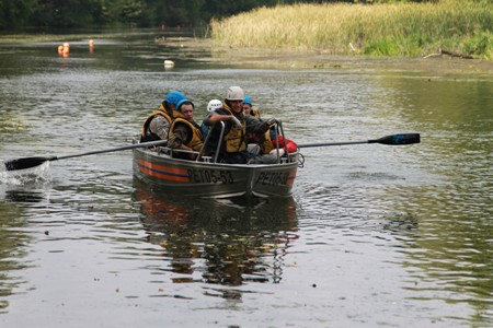 Областные соревнования по многоборью спасателей проходят в Курске