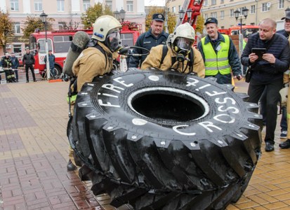 Соревнования по силовому пожарному многоборью впервые прошли в Калужской области