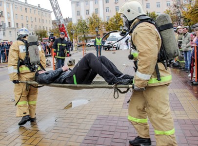 Соревнования по силовому пожарному многоборью впервые прошли в Калужской области