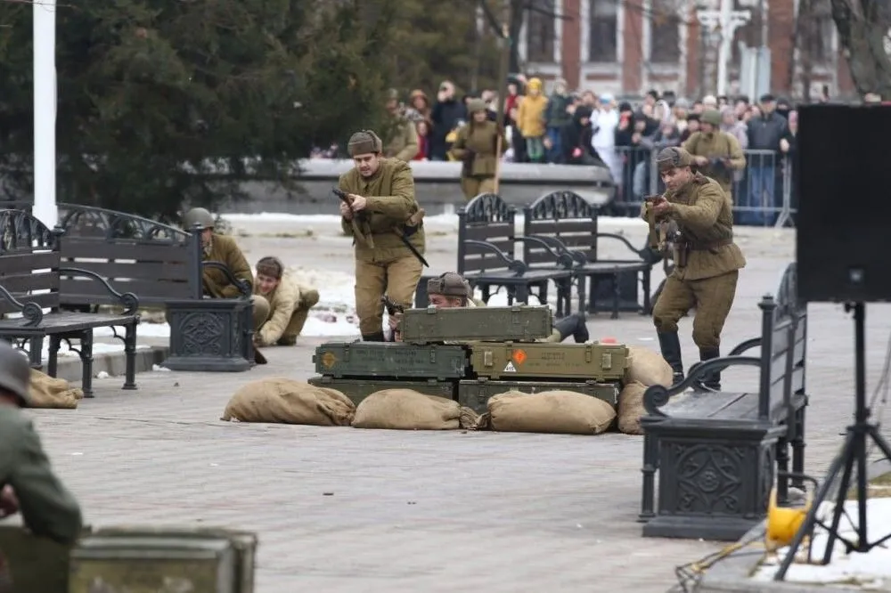 Реконструкция одного из главных боев за освобождение города от фашистских захватчиков прошла в Краснодаре