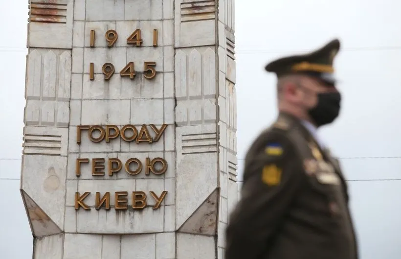 В ходе гитлеровской оккупации Киев сильно пострадал. Фото