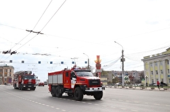 Парад пожарной техники прошел в Рязани