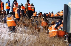 Более сотни метров пути необходимо восстановить на месте схода вагонов в Бурятии