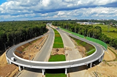 Собянин осмотрел ход строительства нового участка дублера Калужского шоссе