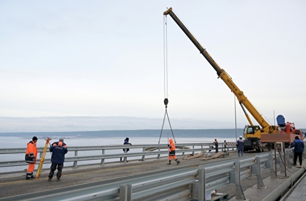 Восстановлен мост через реку Куйдусун в Якутии, разрушенный паводком