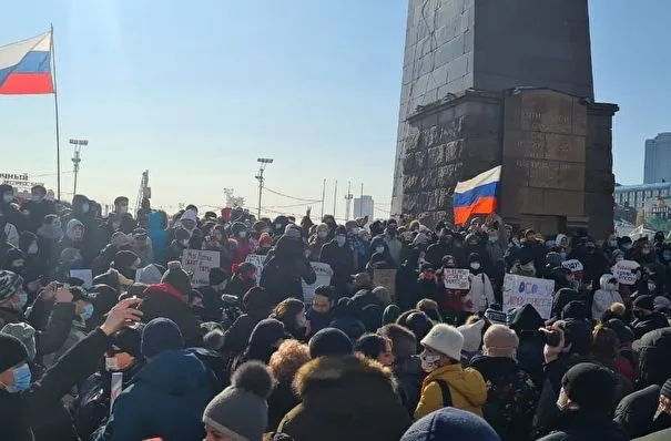 Несанкционированные акции проходят на Дальнем Востоке