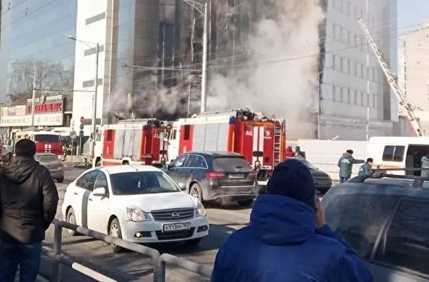 Локализован пожар в офисном центре в Самаре, где располагается бюро "Интерфакса"