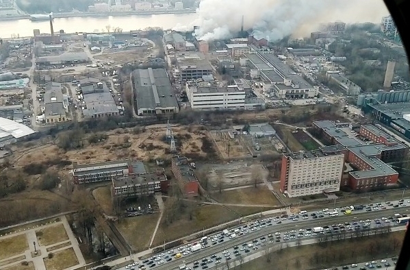 Потушен пожар в хостеле рядом с Невской мануфактурой