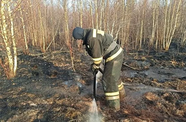 Площадь тления торфяника на юге Екатеринбурга сократилась до 4,5 га