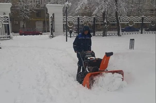 Циклон "Эльза" принес сильный снегопад Воронежскую область