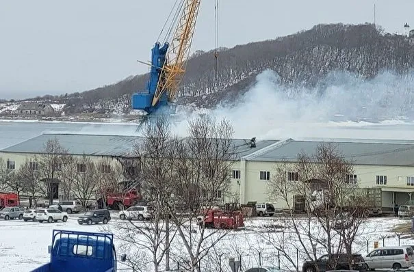 Крупный пожар на складе в Приморье потушен