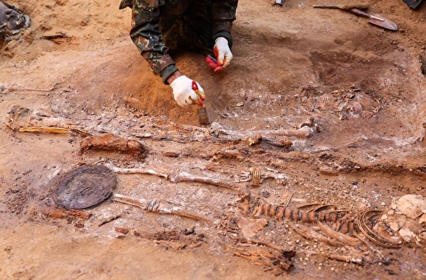 Курган с захоронением сарматской знати нашли в Волгоградской области