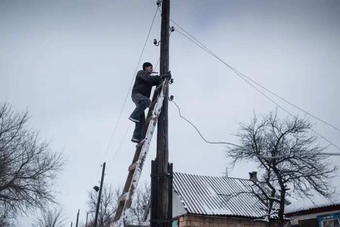 Населенные пункты Курской области остаются без света из-за оперативной обстановки. Фото. © РИА Новости. Валерий Мельников