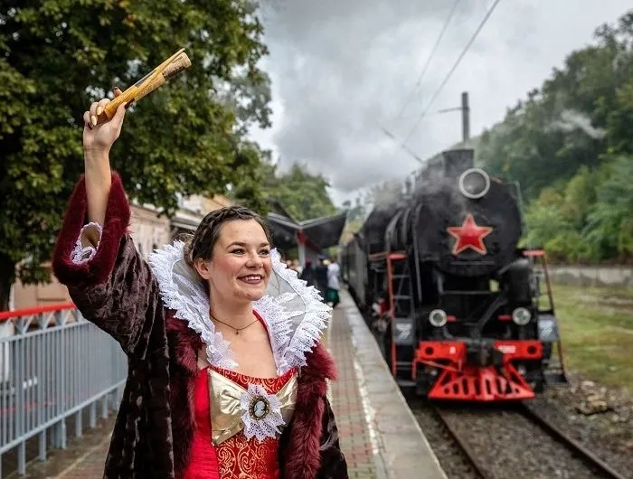 Парад ретро-паровозов прошел в Минеральных Водах