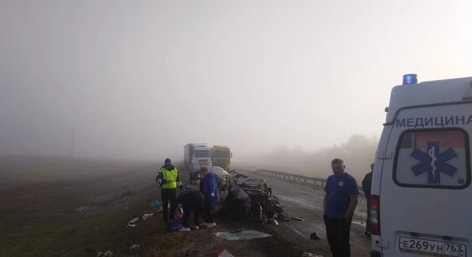 Два человека погибли в массовом ДТП под Самарой