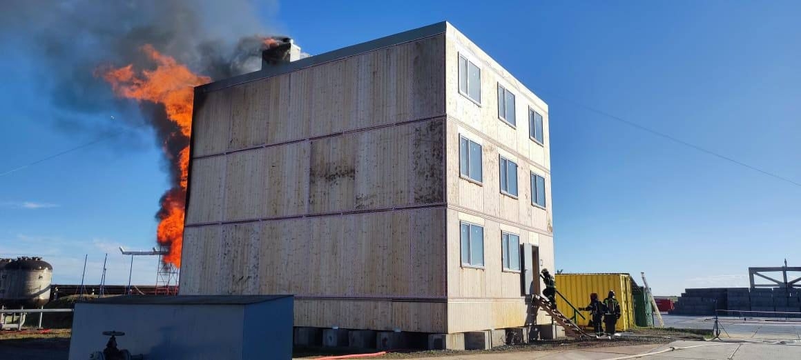 В Оренбурге успешно завершен первый этап огневых испытаний деревянных многоэтажек