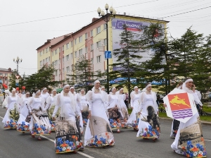 Магадан впервые отпраздновал День города праздничным парадом