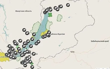Создана карта загрязнений берегов Байкала