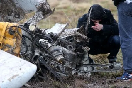 Упал в учебном полете