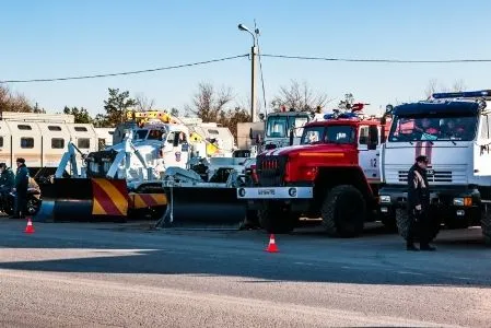 Учения по ликвидации зимних ЧС прошли в Волгоградской области