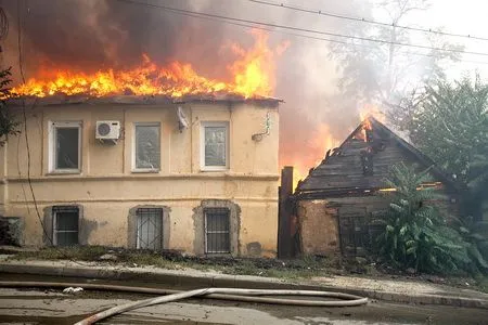 Огонь в центре города