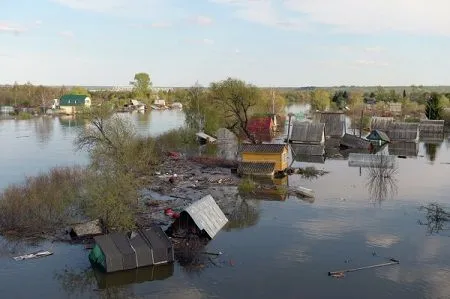 Вода сошла с территорий 14 населенных пунктов Алтайского края, подтопленного половодьем